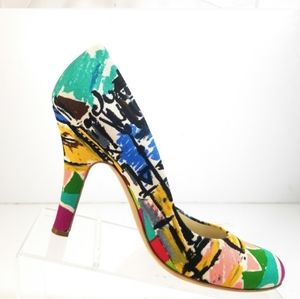 Colorful and beautiful textured Prada heels